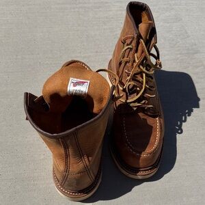 Red Wing Shoes Tan Leather Men's Boots